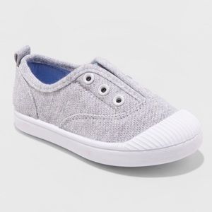 🦄Toddler Girls Canvas Slip on Metallic Sneaker